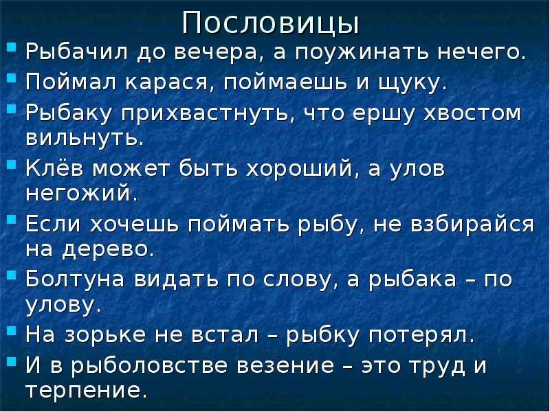 Поговорки с фото