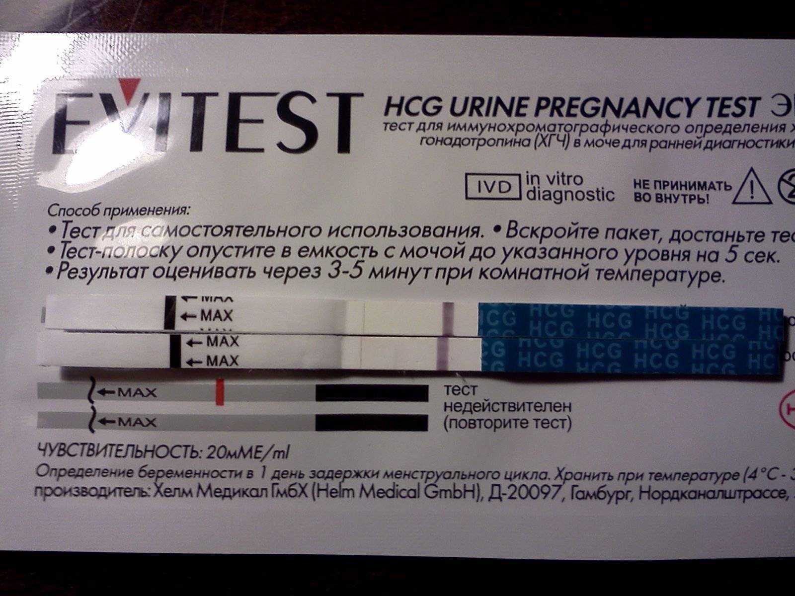 Отрицательный тест на беременность фото evitest как выглядит