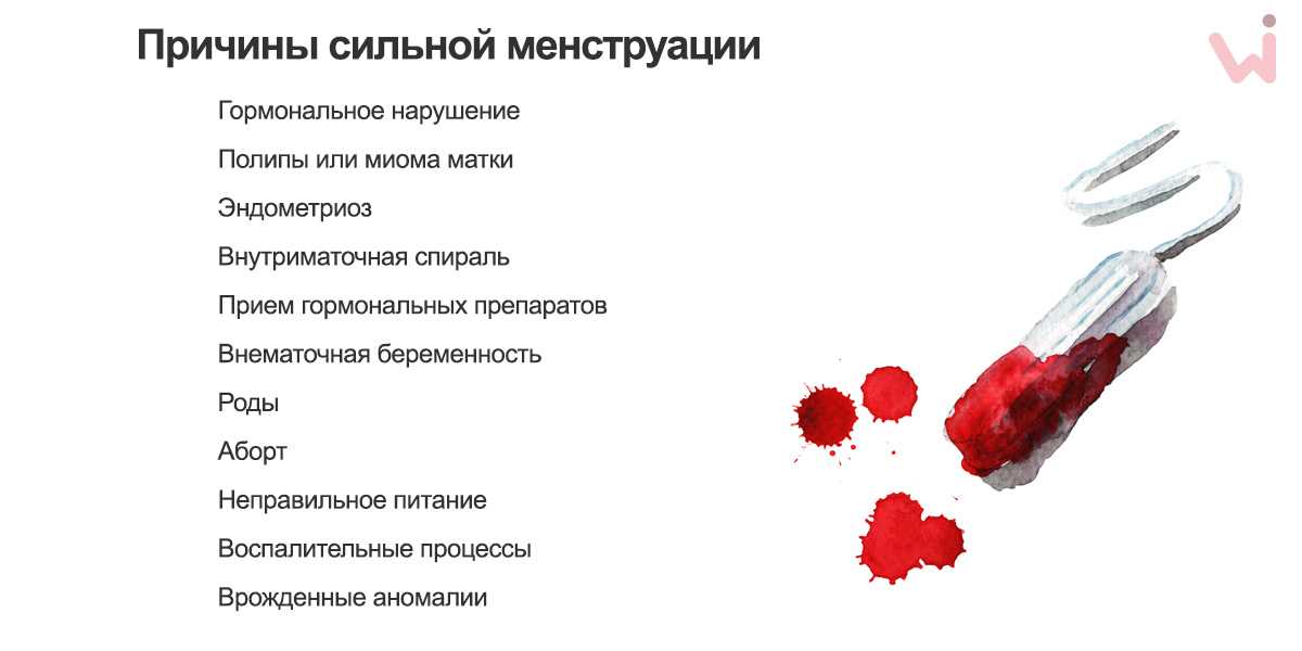 Обильность месячных по дням картинка