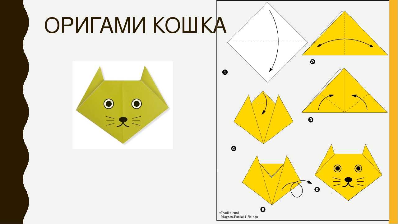 Несложные оригами – маленькие шаги в большое искусство. схемы из бумаги оригами
