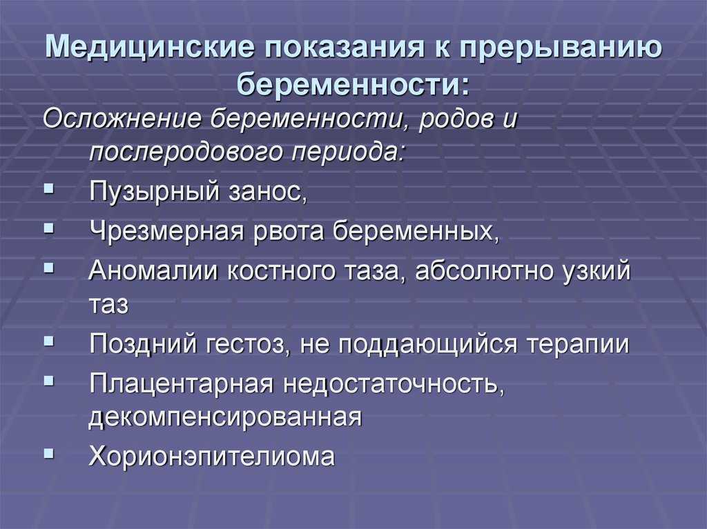 Мед прерывание беременности. Показания к прерыванию беременности. Медицинские показания для прерывания беременности. Медицинские показания для проведения аборт. Показания после аборта.