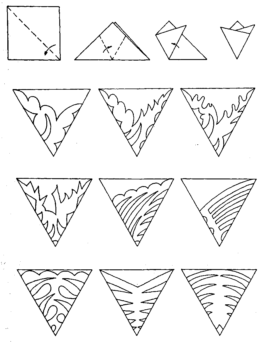 Красивые рисунки из бумаги