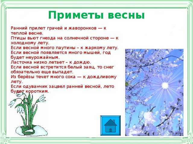 Народные приметы на весну. весенние пословицы и поговорки   | материнство - беременность, роды, питание, воспитание