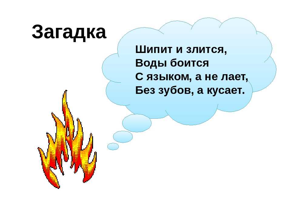 Загадки про огонь для детей с ответами