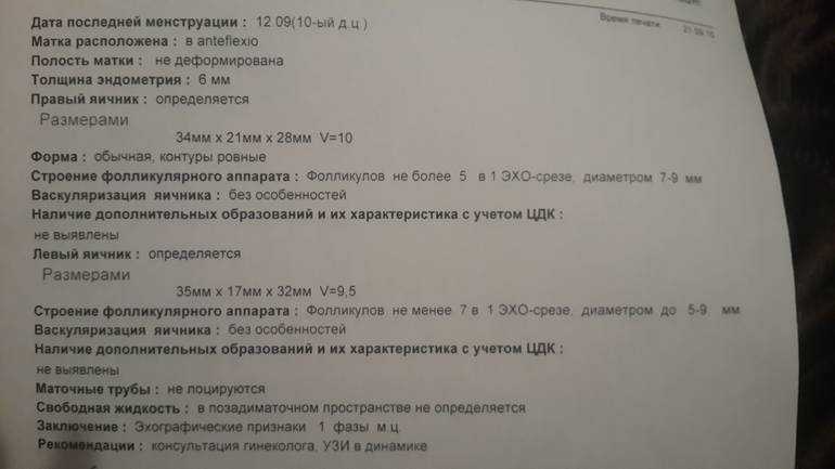 Оценка функционального резерва яичников