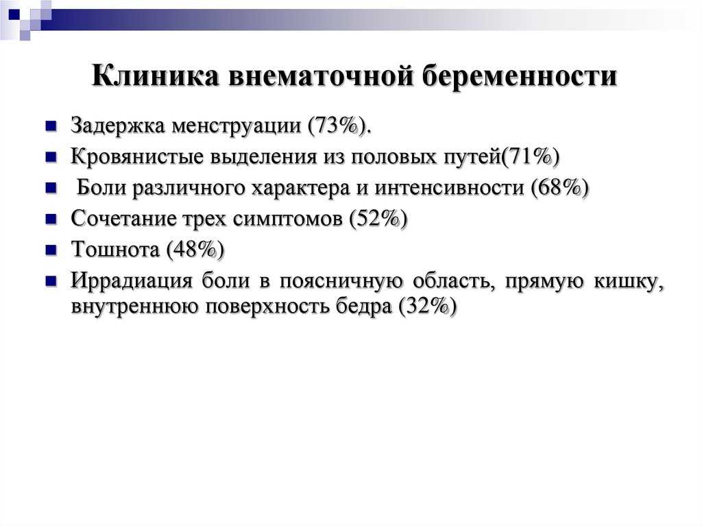 Внематочная беременность: диагностика | университетская клиника