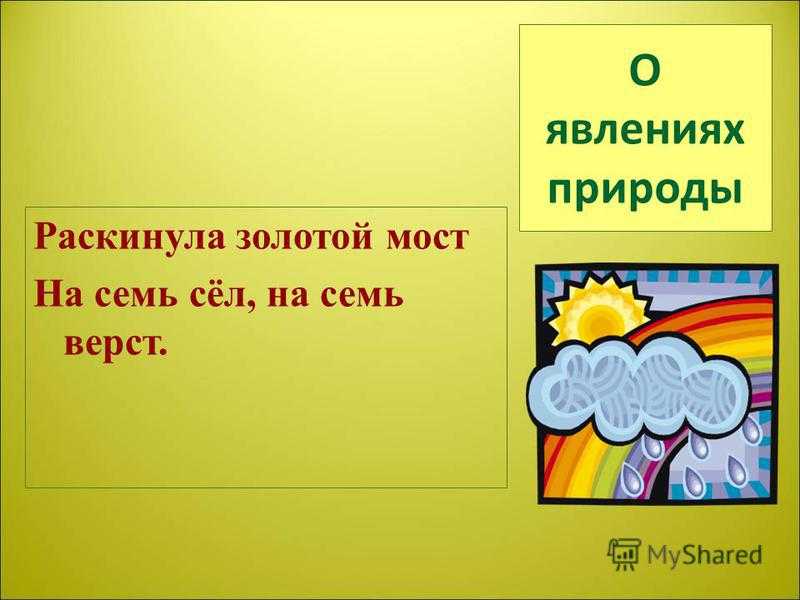 Пословицы о временах года