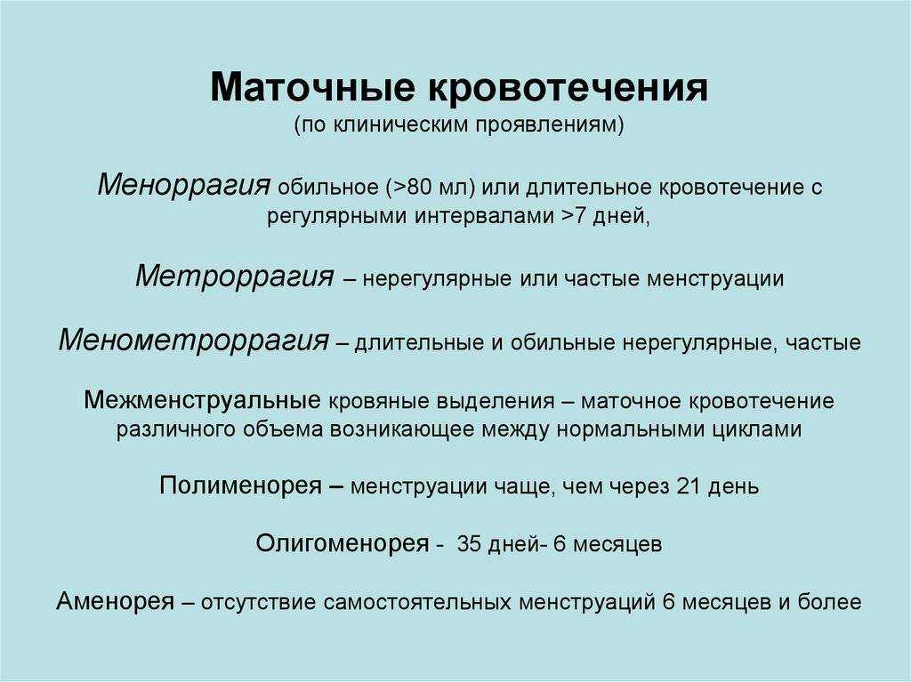 Маточное кровотечение