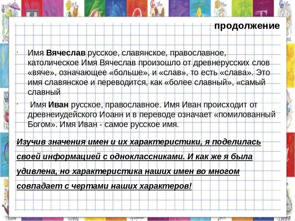 Значение мужского имени вячеслав