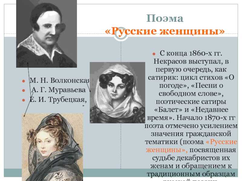 Образ княгини трубецкой в поэме
н.а.некрасова «русские женщины» | русский язык и литература  | современный урок