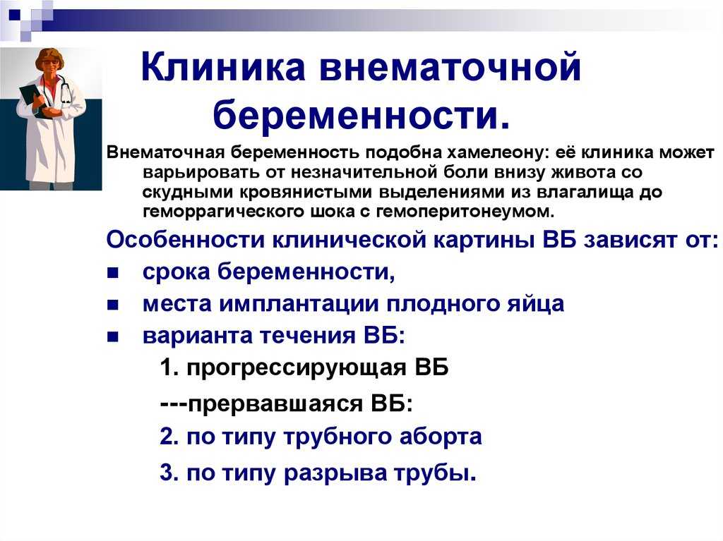 Внематочная беременность - признаки и стадии